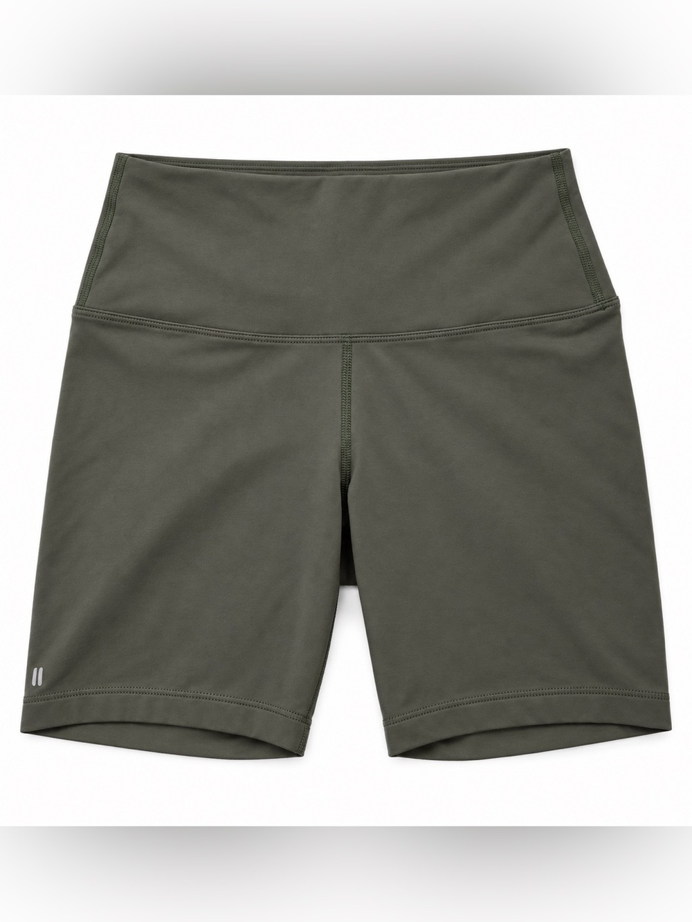 NOBULL Olive Green High-Waisted Biker Shorts – Size Small
